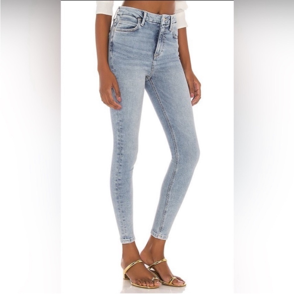 We The Free Light Wash High-Rise Skinny Jeans